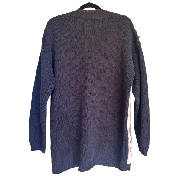 Vintage Studio by Michelle Stuart floral knit sweater size medium - Picture 4 of 4